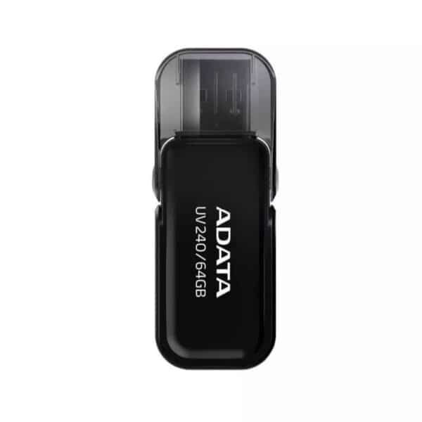 MEMORIA ADATA USB 2.0 UV240 ESCUALIZABLE 64GB NEGRA